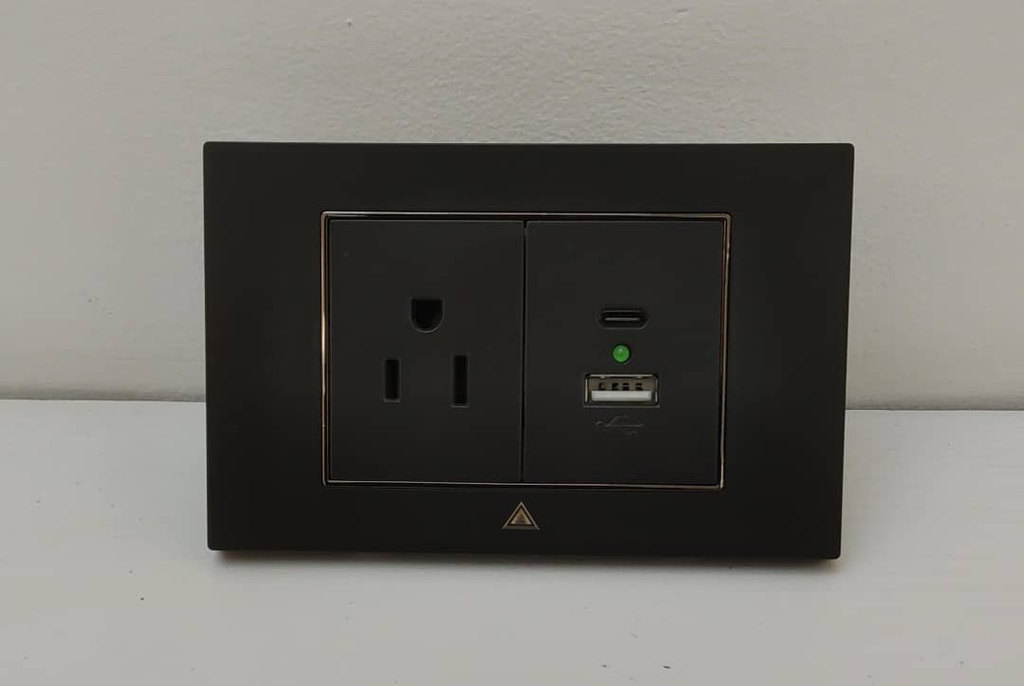ANTMJS1USBB Toma Corriente con USB ADORA