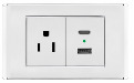 [LPTMJS4USBS] LPTMJS4USBS Toma Corriente con USB LUXE