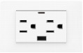 [CNTMCUSBBK] CNTMCUSBBK Toma Corriente Doble con USB CURVE