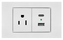 [ABTMJS1USB] ABTMJS1USB Toma Corriente con USB ADORA