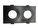 [AOE21BK] AOE21BK Accesorio Doble para empotrar dicróico BK