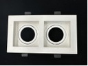 [AOE34WH] AOE34WH Accesorio Doble para empotrar dicróico WH